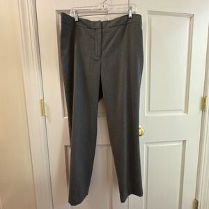 Talbots tailored gray wool Heritage-style lined pants size14